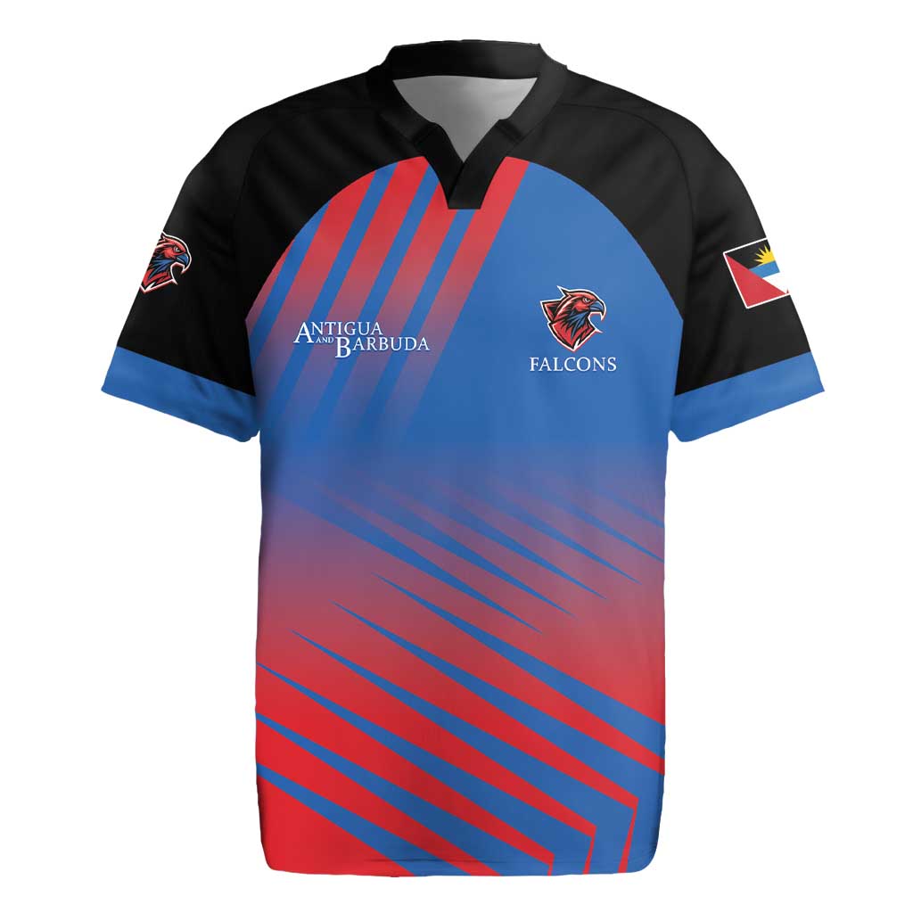 Custom Antigua and Barbuda Cricket Rugby Jersey Falcons Unstoppable - Wonder Print Shop