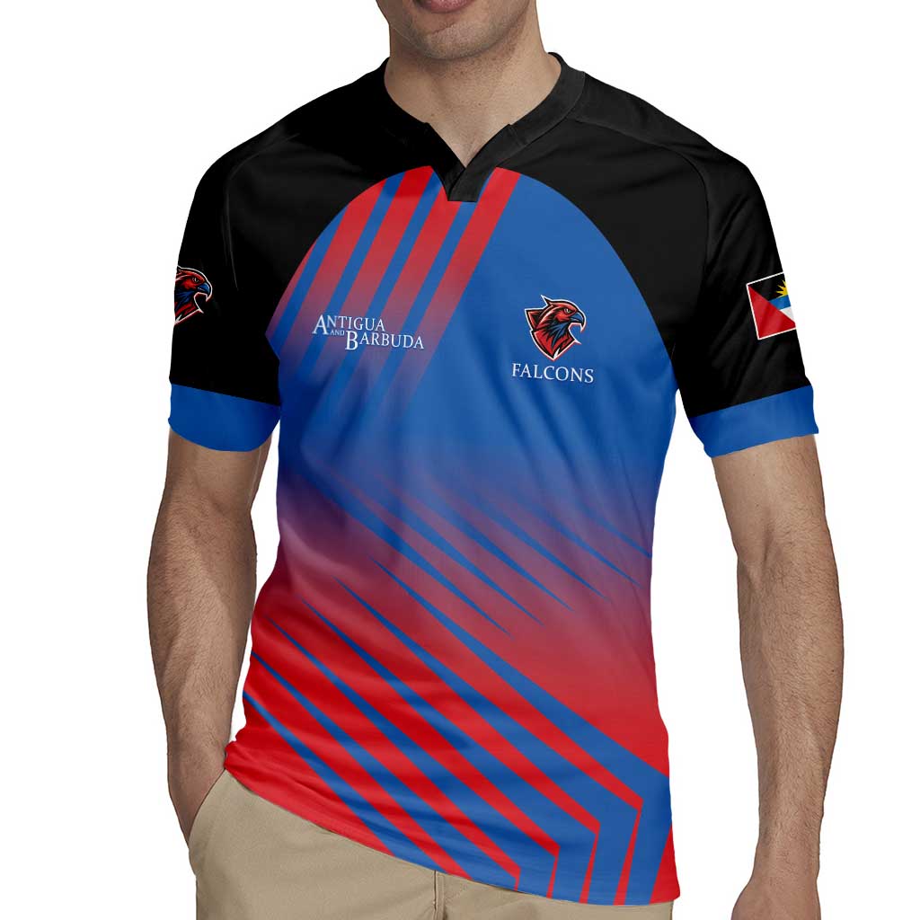 Custom Antigua and Barbuda Cricket Rugby Jersey Falcons Unstoppable - Wonder Print Shop