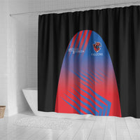 Antigua and Barbuda Cricket Shower Curtain Falcons Unstoppable - Wonder Print Shop