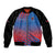 Custom Antigua and Barbuda Cricket Sleeve Zip Bomber Jacket Falcons Unstoppable - Wonder Print Shop