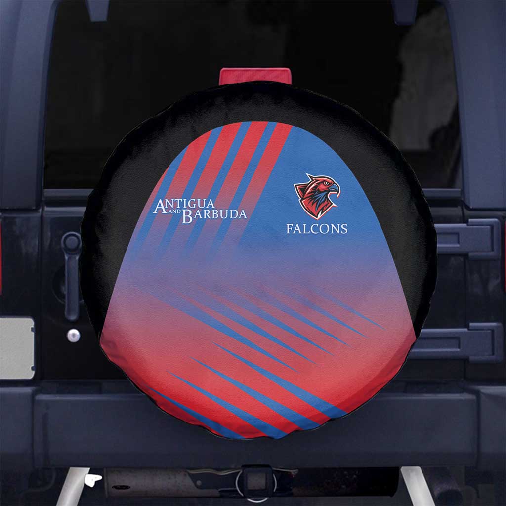 Antigua and Barbuda Cricket Spare Tire Cover Falcons Unstoppable - Wonder Print Shop