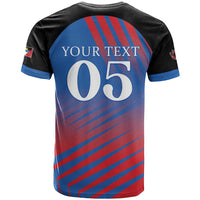 Custom Antigua and Barbuda Cricket T Shirt Falcons Unstoppable - Wonder Print Shop