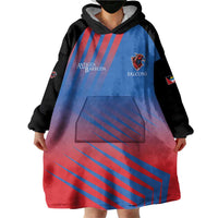 Custom Antigua and Barbuda Cricket Wearable Blanket Hoodie Falcons Unstoppable - Wonder Print Shop
