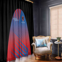 Antigua and Barbuda Cricket Window Curtain Falcons Unstoppable - Wonder Print Shop