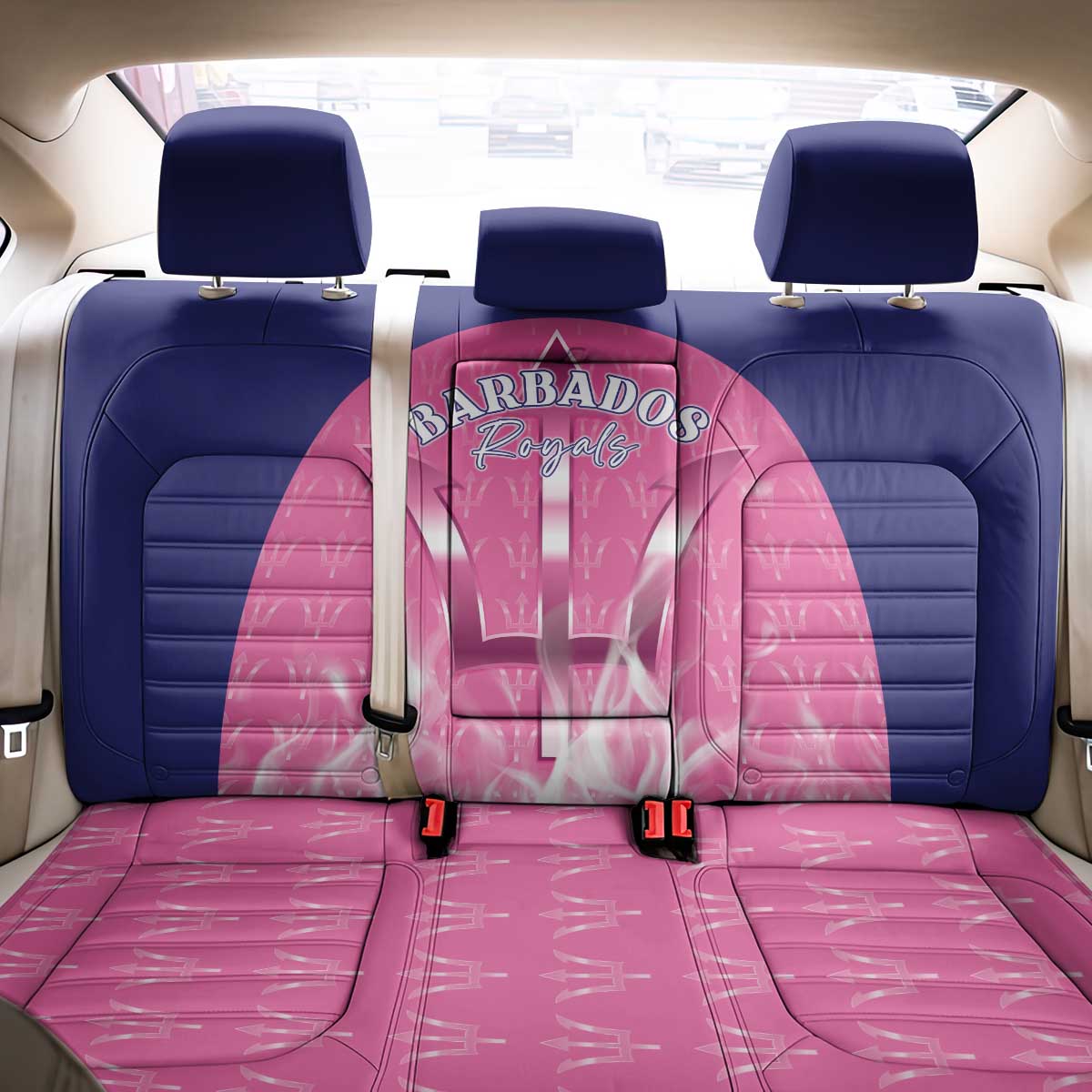 Barbados Royals Cricket Back Car Seat Cover Go Legends - Wonder Print Shop
