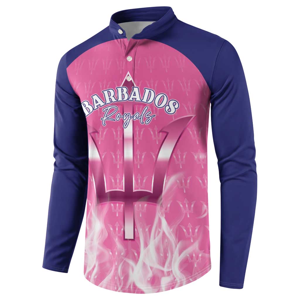 Custom Barbados Royals Cricket Button Sweatshirt Go Legends - Wonder Print Shop