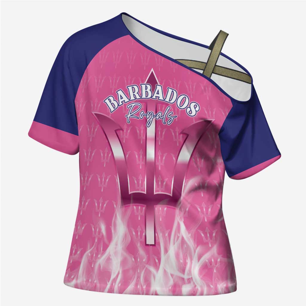 Custom Barbados Royals Cricket Cross Shoulder Shirt Go Legends - Wonder Print Shop