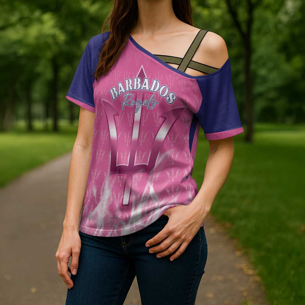 Custom Barbados Royals Cricket Cross Shoulder Shirt Go Legends - Wonder Print Shop