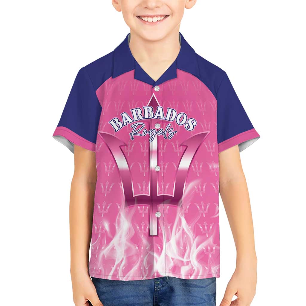 Custom Barbados Royals Cricket Kid Hawaiian Shirt Go Legends - Wonder Print Shop