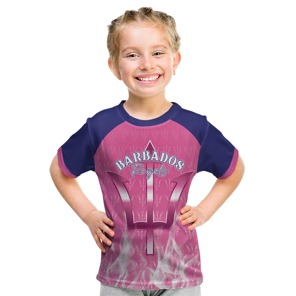 Custom Barbados Royals Cricket Kid T Shirt Go Legends - Wonder Print Shop