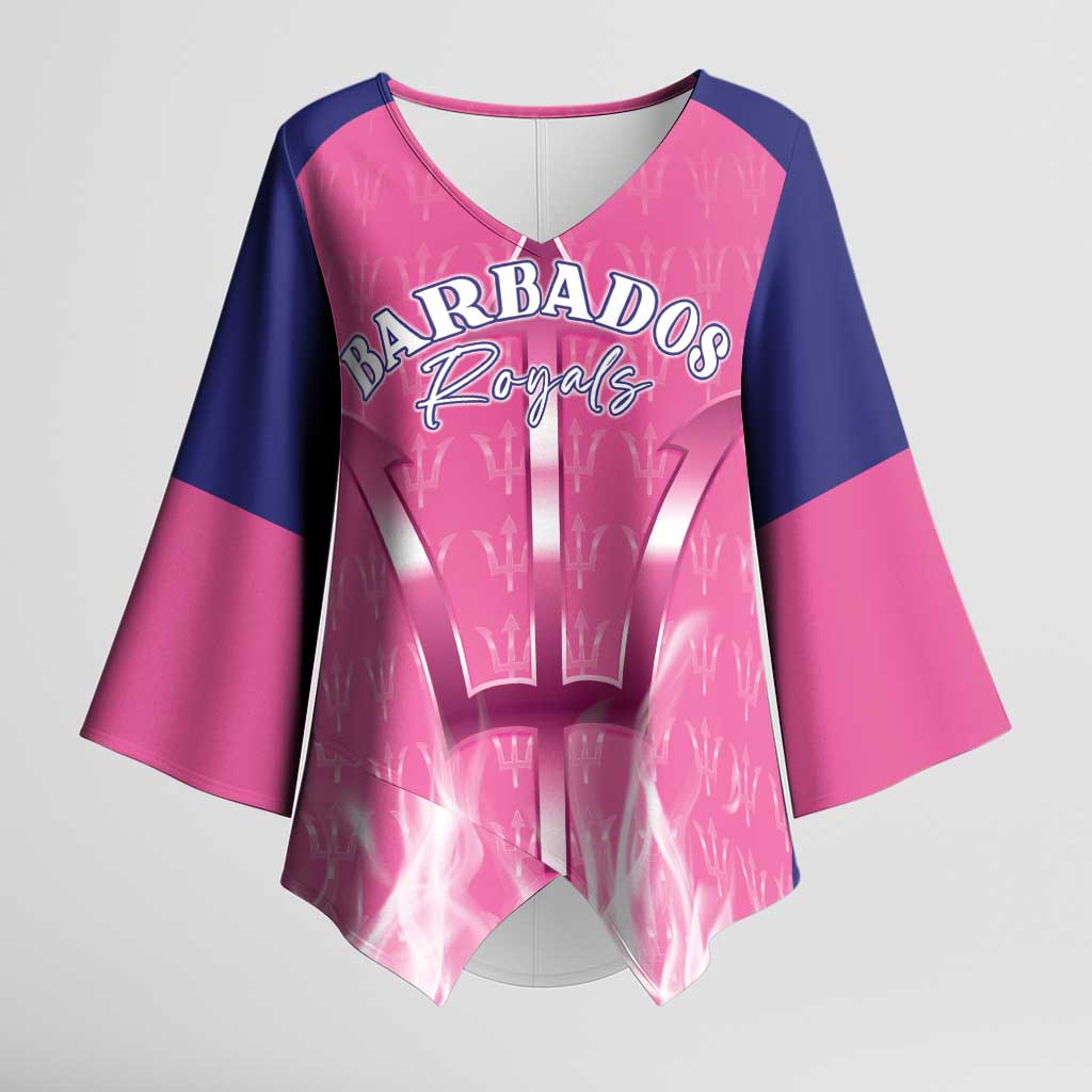 Custom Barbados Royals Cricket Kimono Sleeve Blouse Go Legends - Wonder Print Shop