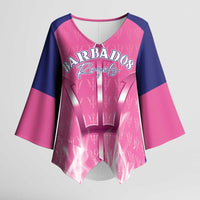 Custom Barbados Royals Cricket Kimono Sleeve Blouse Go Legends - Wonder Print Shop