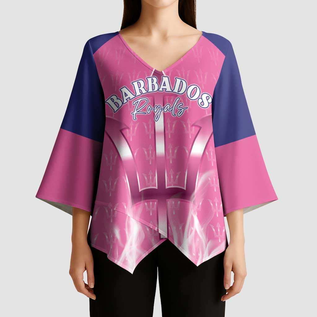 Custom Barbados Royals Cricket Kimono Sleeve Blouse Go Legends - Wonder Print Shop
