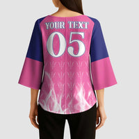Custom Barbados Royals Cricket Kimono Sleeve Blouse Go Legends - Wonder Print Shop