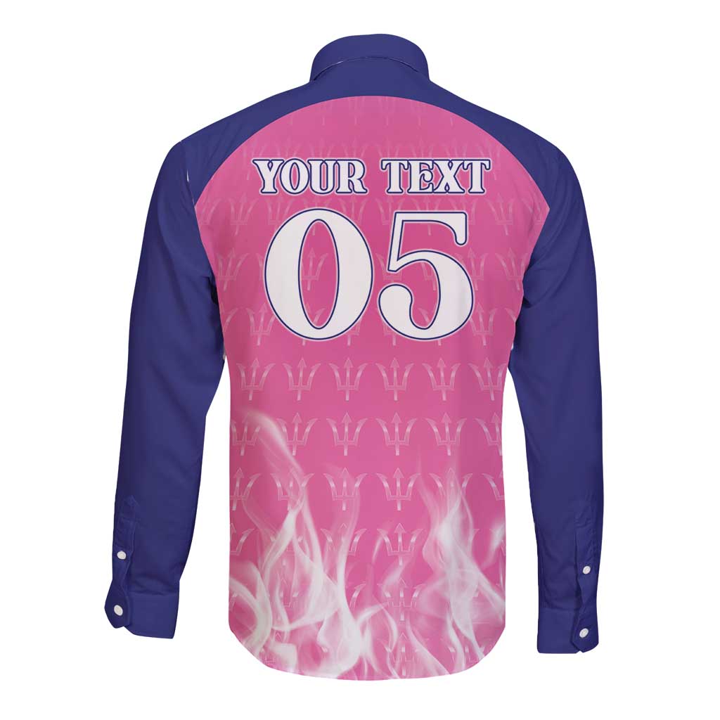 Custom Barbados Royals Cricket Long Sleeve Button Shirt Go Legends - Wonder Print Shop