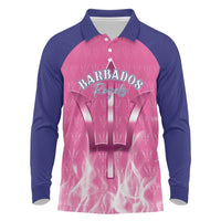 Custom Barbados Royals Cricket Long Sleeve Polo Shirt Go Legends - Wonder Print Shop