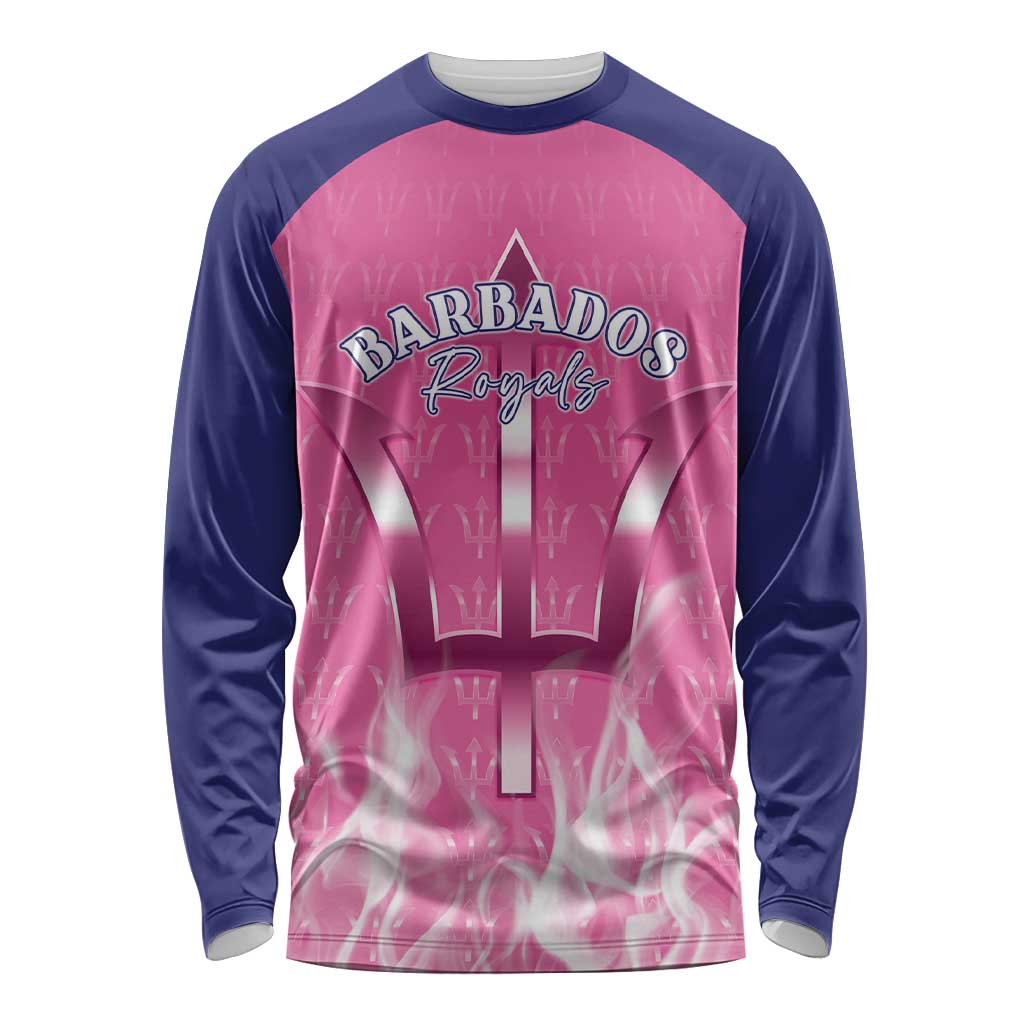 Custom Barbados Royals Cricket Long Sleeve Shirt Go Legends - Wonder Print Shop