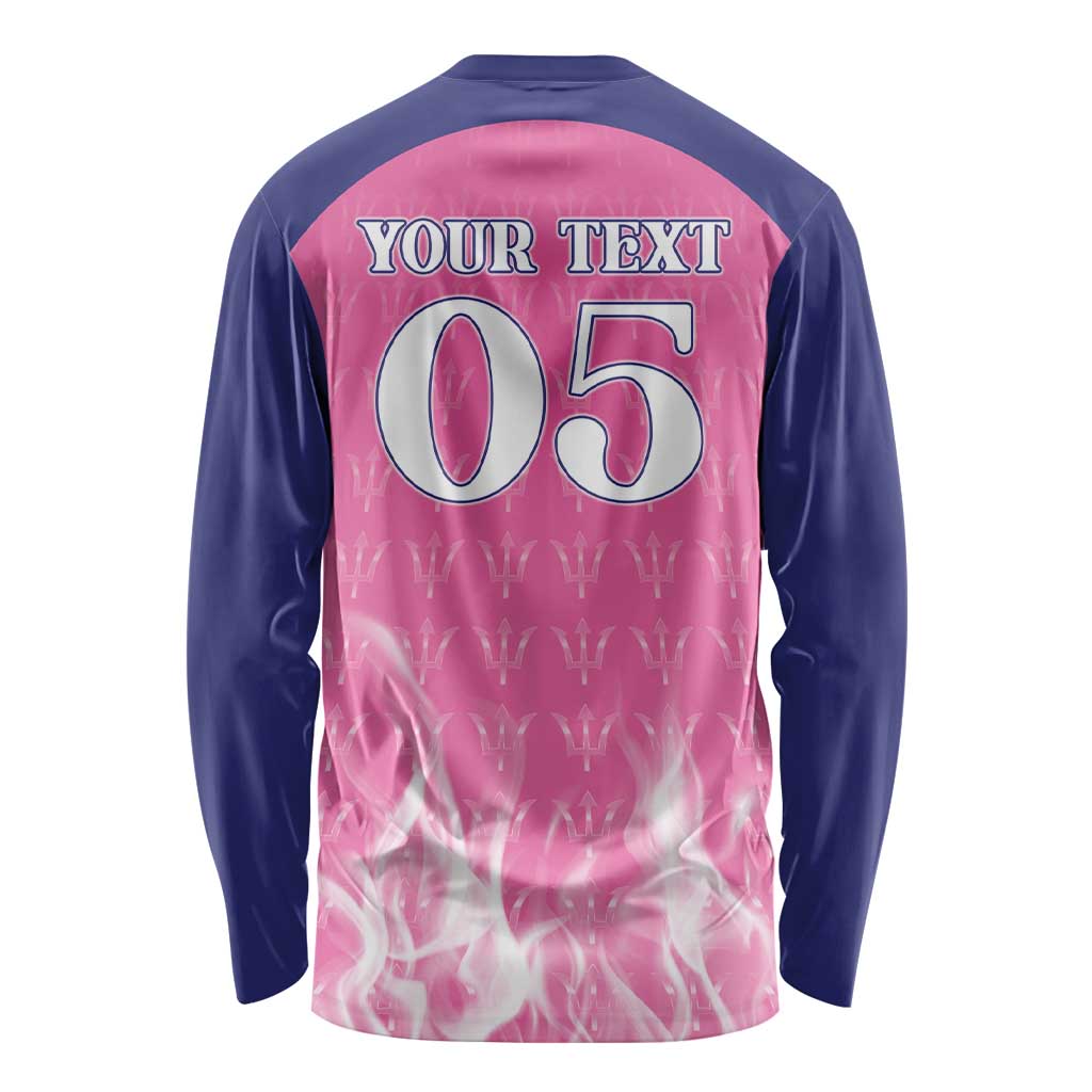 Custom Barbados Royals Cricket Long Sleeve Shirt Go Legends - Wonder Print Shop