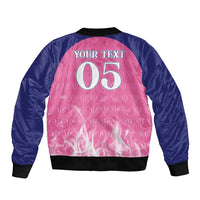 Custom Barbados Royals Cricket Sleeve Zip Bomber Jacket Go Legends - Wonder Print Shop