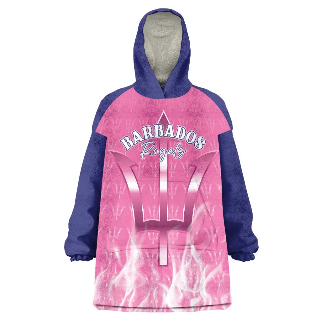Custom Barbados Royals Cricket Wearable Blanket Hoodie Go Legends - Wonder Print Shop
