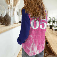 Custom Barbados Royals Cricket Women Casual Shirt Go Legends - Wonder Print Shop