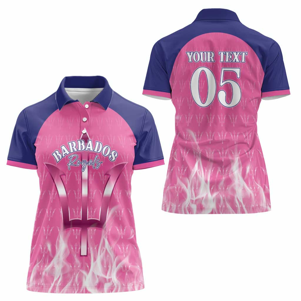 Custom Barbados Royals Cricket Women Polo Shirt Go Legends - Wonder Print Shop
