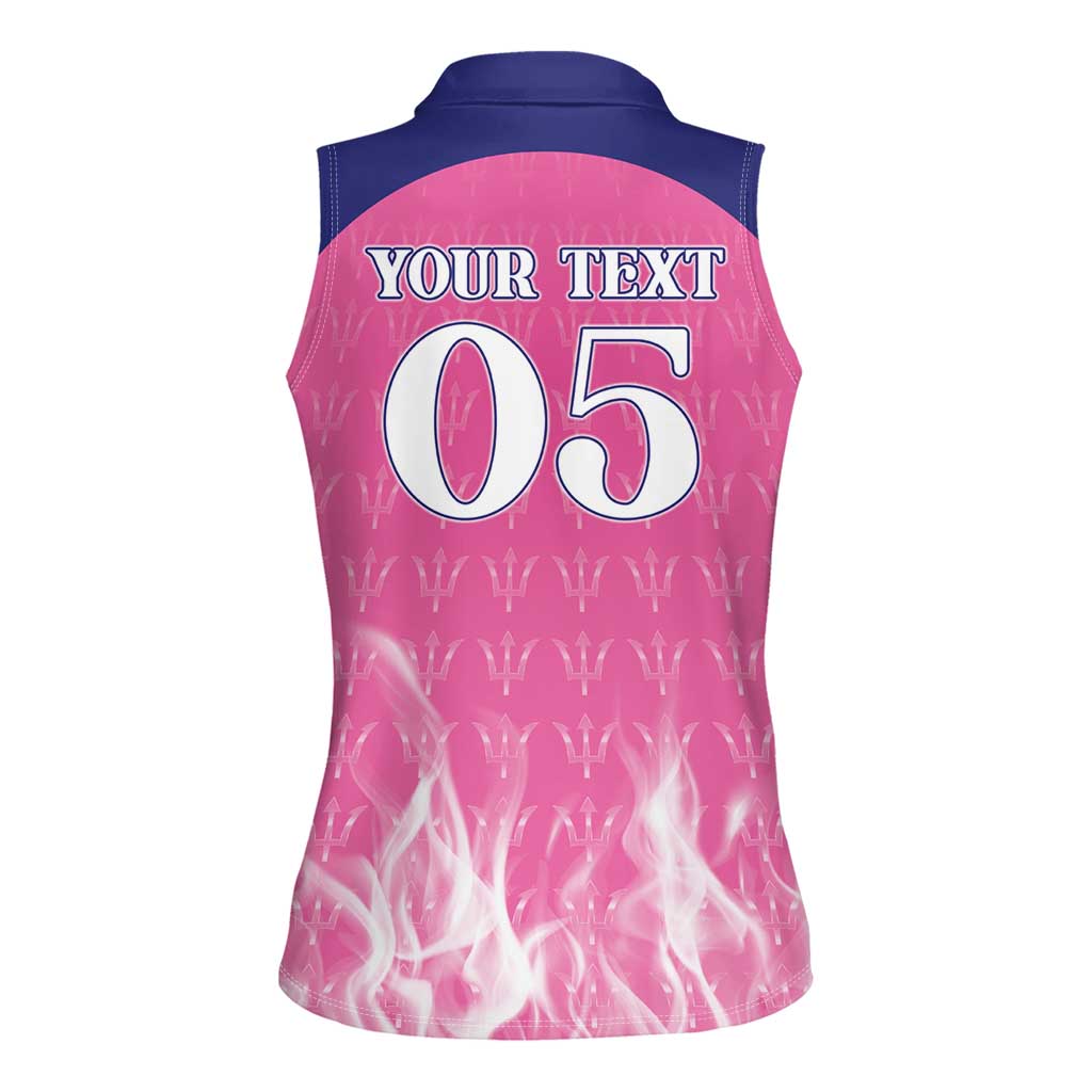 Custom Barbados Royals Cricket Women Sleeveless Polo Shirt Go Legends - Wonder Print Shop