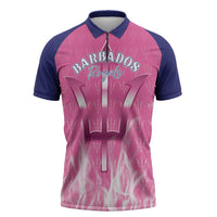 Custom Barbados Royals Cricket Zipper Polo Shirt Go Legends - Wonder Print Shop