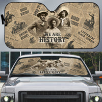 Black Cowboy Auto Sun Shade Western Rodeo Melanin Black History
