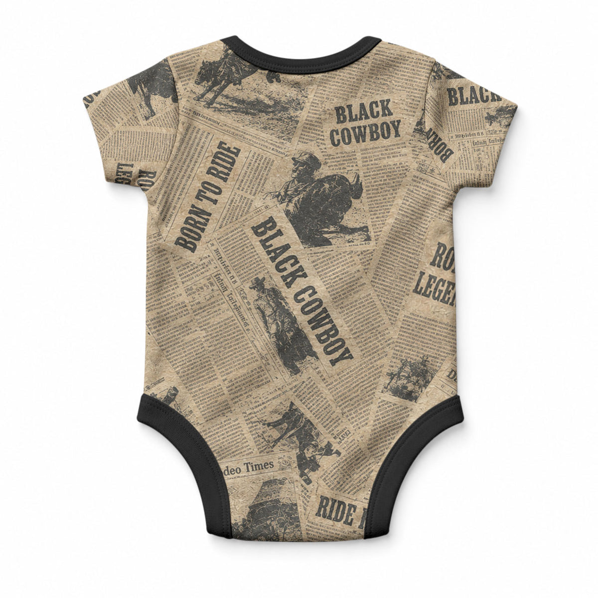 Black Cowboy Baby Onesie Western Rodeo Melanin Black History