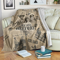 Black Cowboy Blanket Western Rodeo Melanin Black History