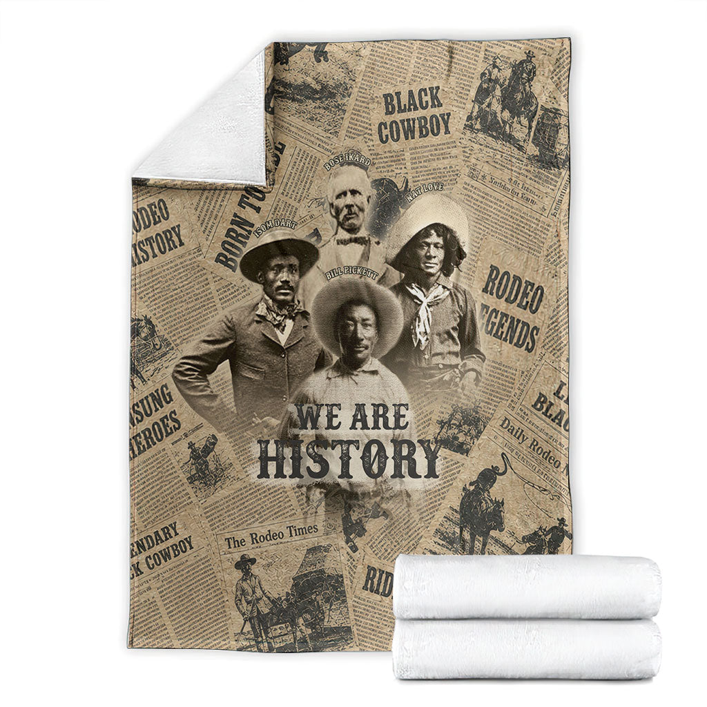 Black Cowboy Blanket Western Rodeo Melanin Black History