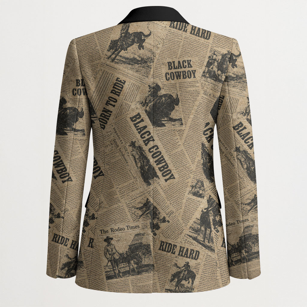 Black Cowboy Blazer Western Rodeo Melanin Black History