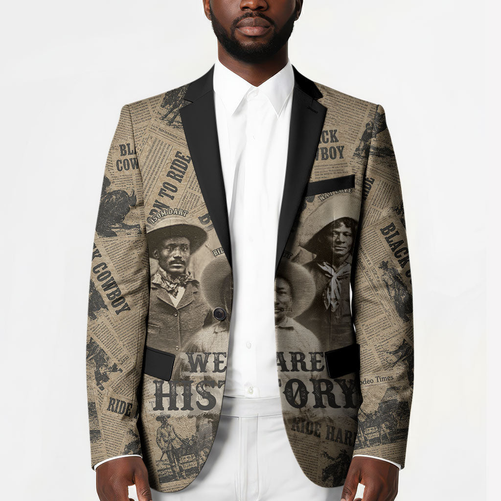 Black Cowboy Blazer Western Rodeo Melanin Black History