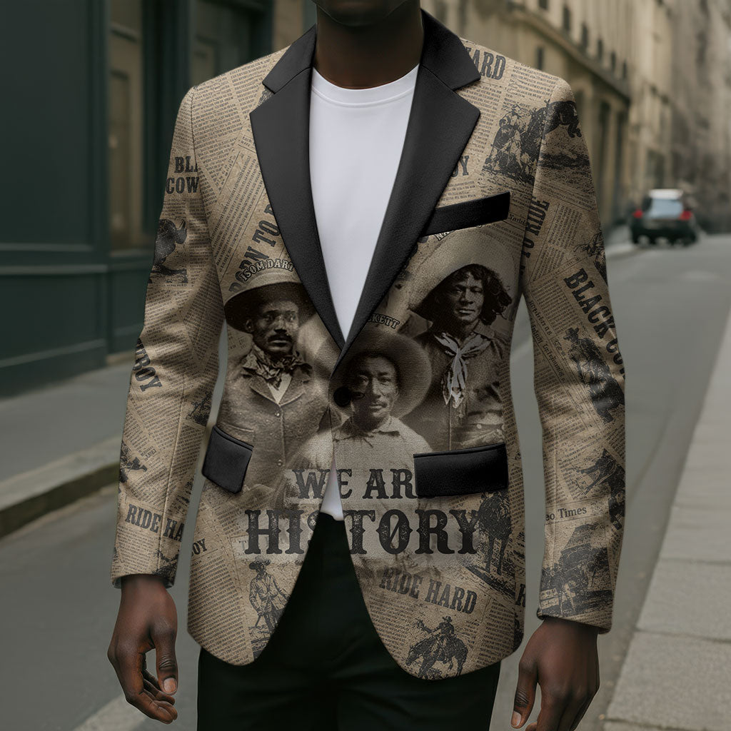 Black Cowboy Blazer Western Rodeo Melanin Black History