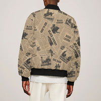 Black Cowboy Bomber Jacket Western Rodeo Melanin Black History