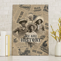 Black Cowboy Canvas Wall Art Western Rodeo Melanin Black History