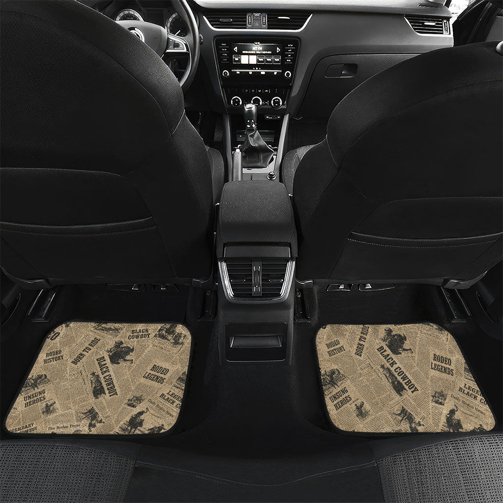 Black Cowboy Car Mats Western Rodeo Melanin Black History