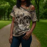 Black Cowboy Cross Shoulder Shirt Western Rodeo Melanin Black History