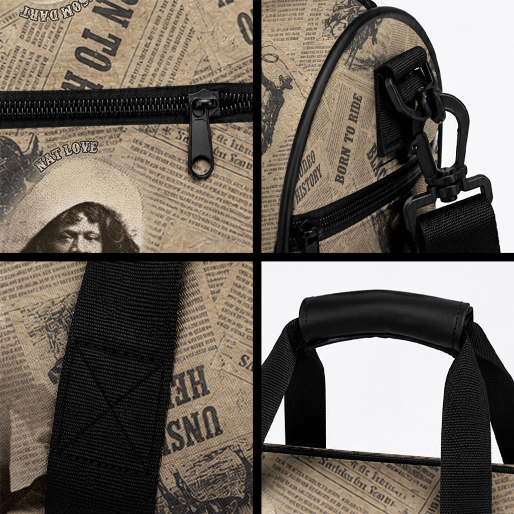 Black Cowboy Duffle Bag Western Rodeo Melanin Black History