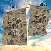 Black Cowboy Garden Flag Western Rodeo Melanin Black History