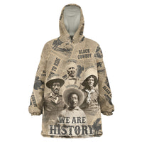 Black Cowboy Kid Wearable Blanket Hoodie Western Rodeo Melanin Black History