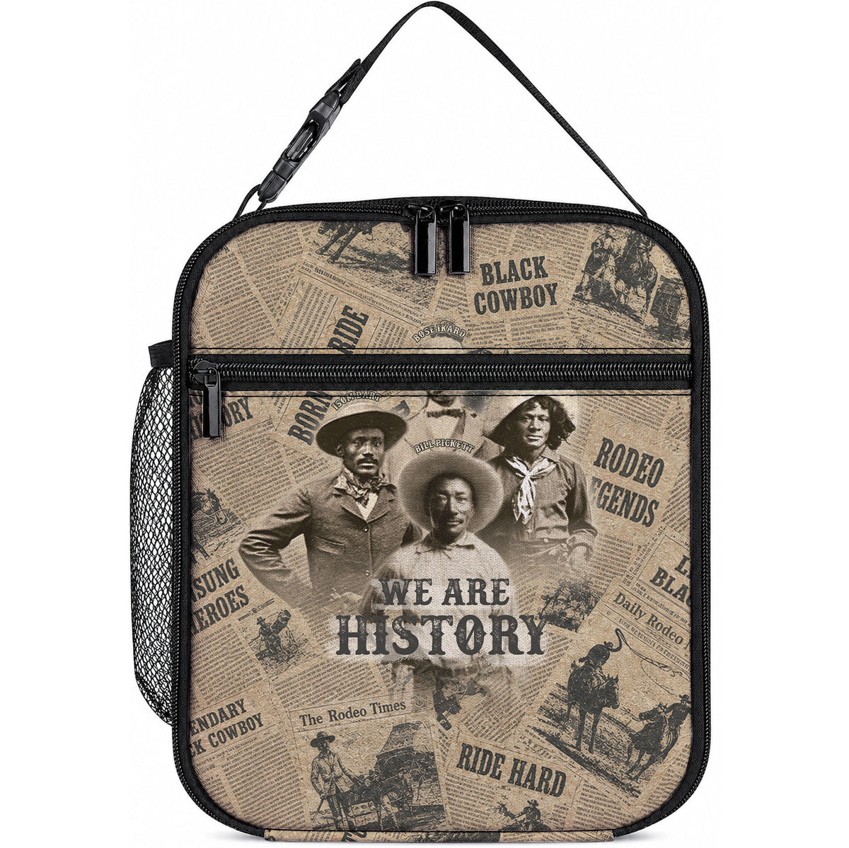 Black Cowboy Lunch Bag Western Rodeo Melanin Black History
