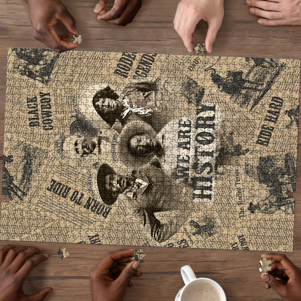 Black Cowboy Puzzle Western Rodeo Melanin Black History