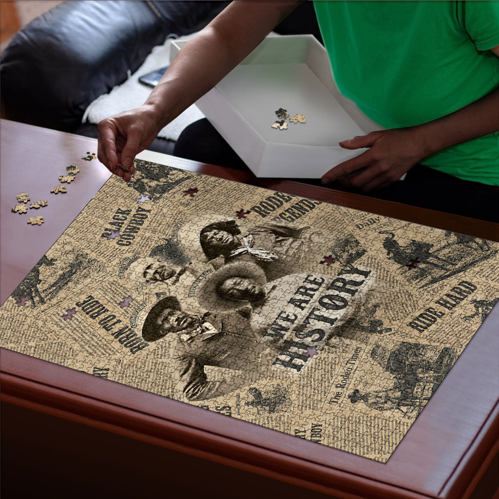 Black Cowboy Puzzle Western Rodeo Melanin Black History