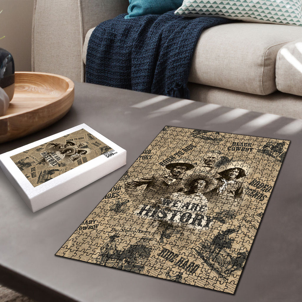 Black Cowboy Puzzle Western Rodeo Melanin Black History