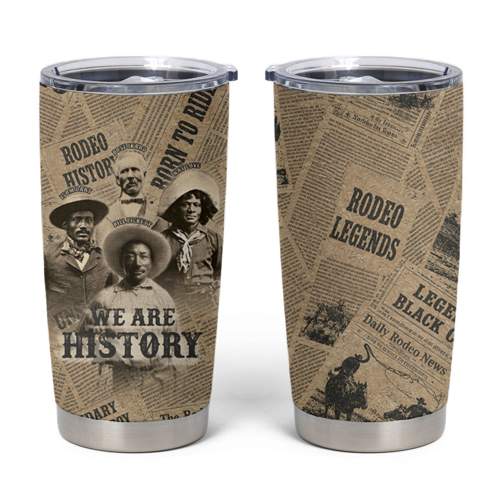 Black Cowboy Tumbler Cup Western Rodeo Melanin Black History