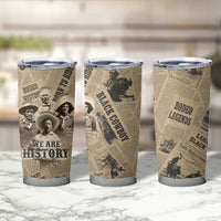 Black Cowboy Tumbler Cup Western Rodeo Melanin Black History