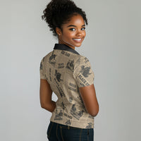 Black Cowboy Women Polo Shirt Western Rodeo Melanin Black History