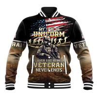 United States Veterans Day Baseball Jacket Thank You Veterans Proud US Flag LT05 - Wonder Print Shop